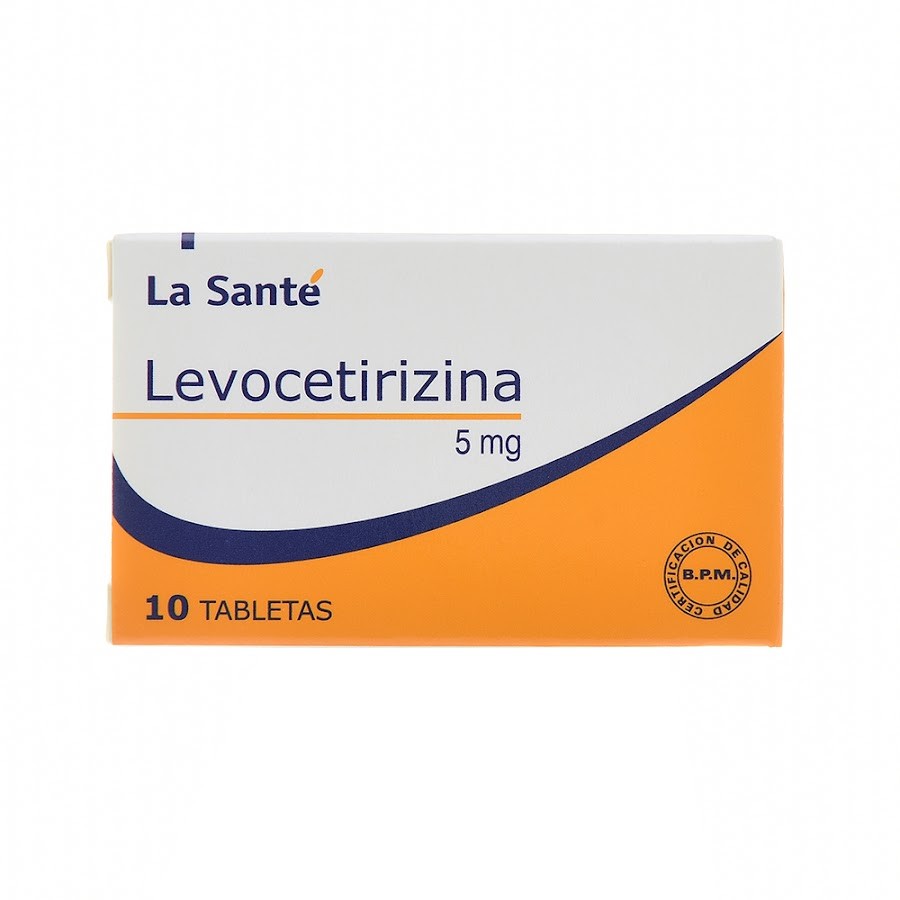 Levocetirizina la santé Caja x5MG/Tabletas x10 COL