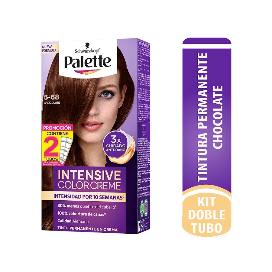 Tinte Schwarzkopf Palette Color Cream Permanente Chocolate 5-68 x 2Tubos