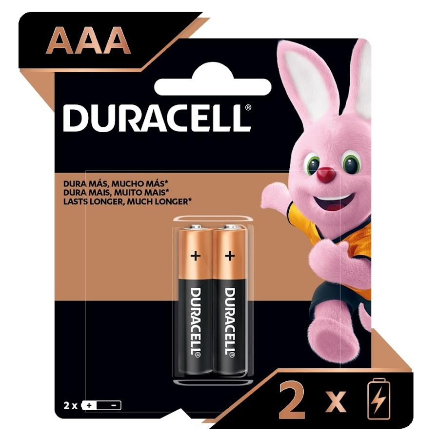 Pilas Alcalinas Duracell AAA Blister x 2Und