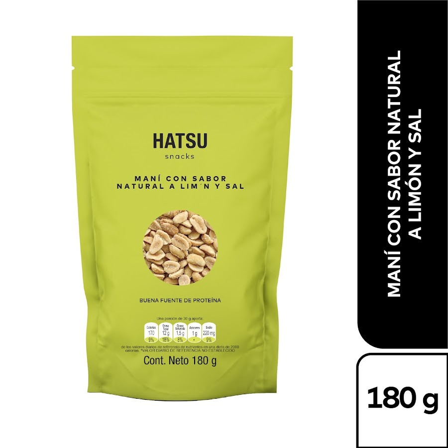 Snack Hatsu Mani Con Limon y Sal x 180Gr