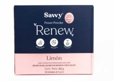 Renew limonada Savvy 30 Sobres x180 gr