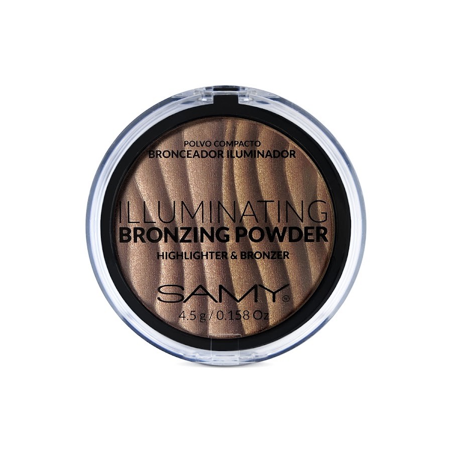 Polvo Samy Compacto  Bronceador Iluminador x4,5gr