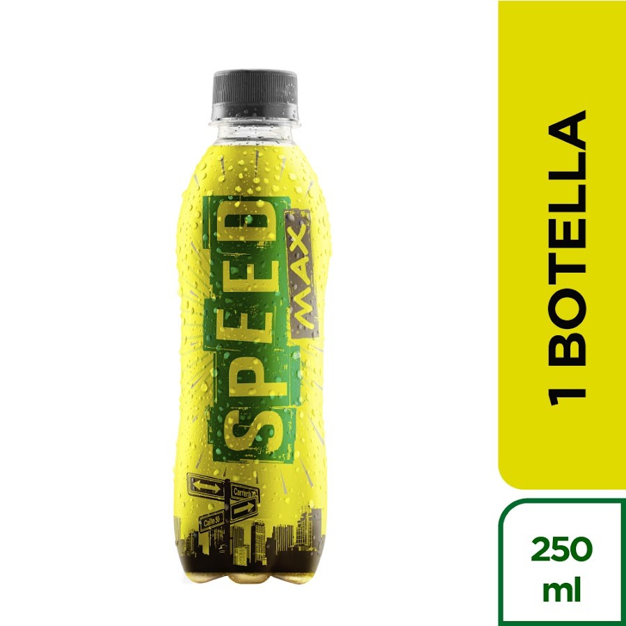 Bebida Energética Speed Max Extracto De Guaraná Frasco X250Ml.