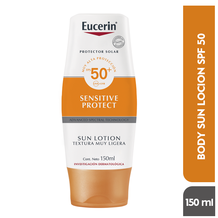 Protector solar EUCERIN Sun Lotion Textura Ligera FPS50 UVA+UVB x150Ml