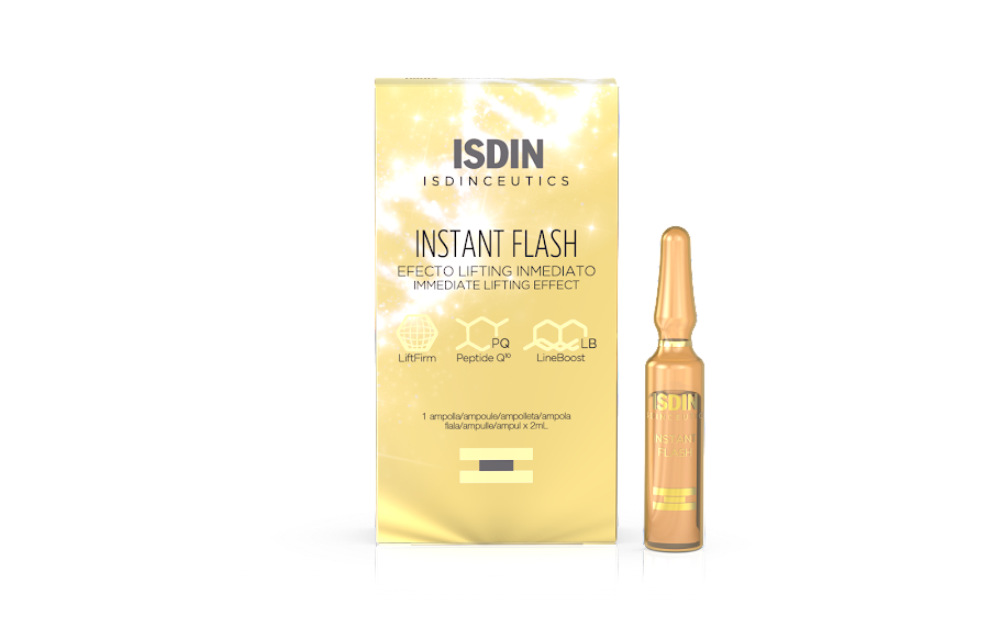 Serum Isdin Instant Flash Efecto Levantamiento Inmediato Caja x 1 Ampollleta