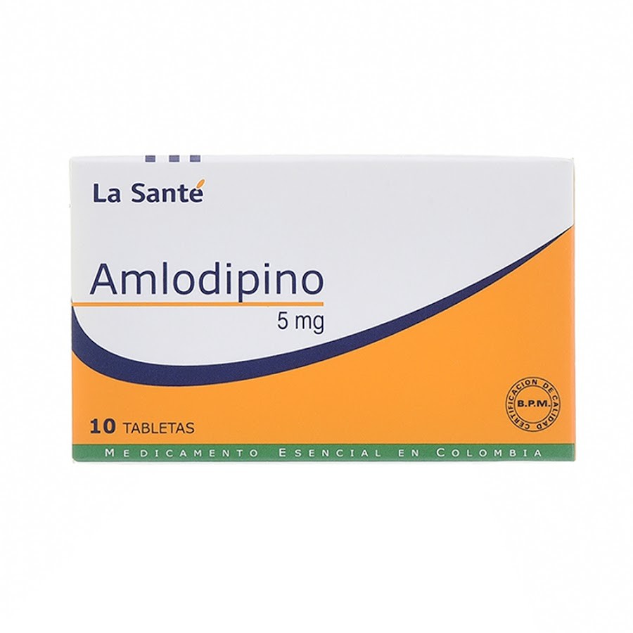 Amlodipino La Santé 5Mg Tabletas Caja X10Tab.