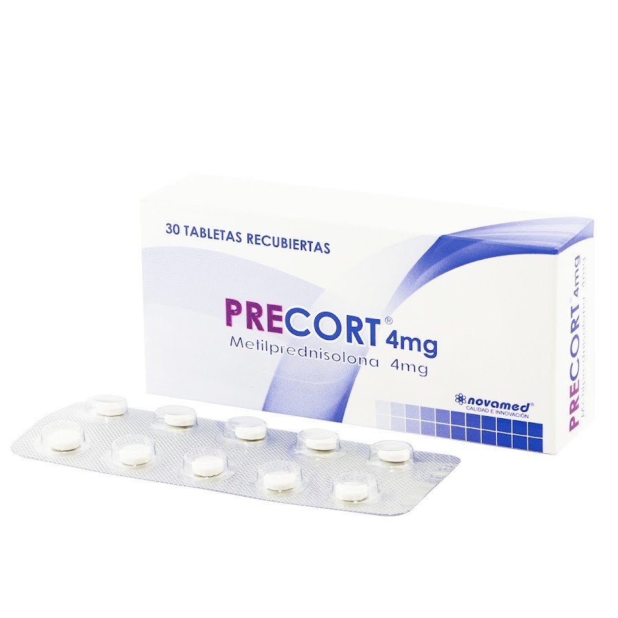 Precort Metilprednisolona 4Mg Novamed Caja x 30 Tabletas
