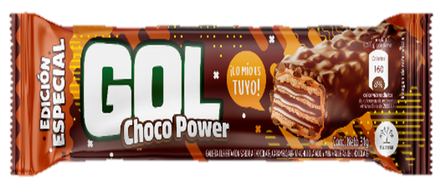 Chocolatina Gol Choco Power x31gr