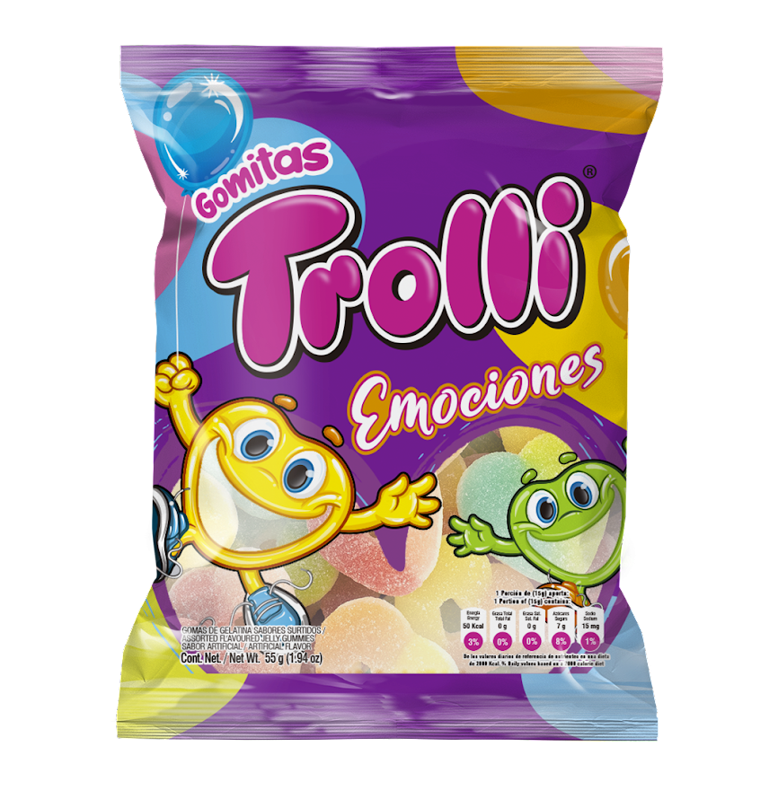 Gomas Trolli Emociones Paquete x55gr