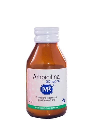 Ampicilina MK 250mg Suspensión Oral Frasco x60Ml.