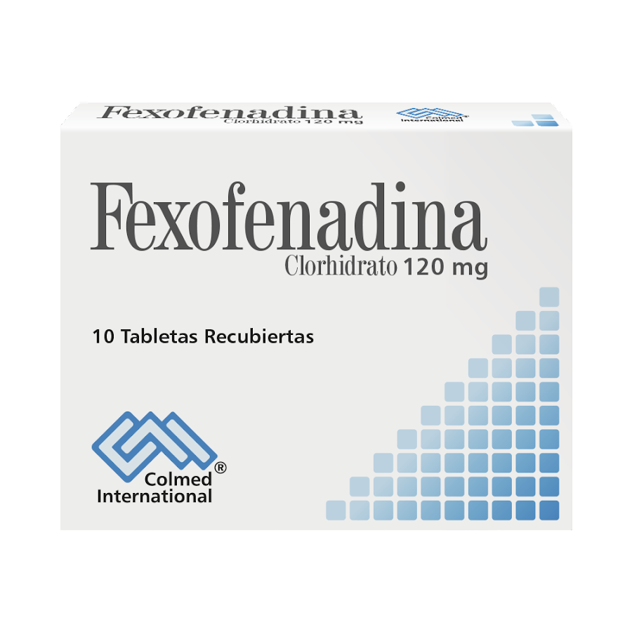 Fexofenadina Clorhidrato 120 mg Colmed Caja x 10 Tabletas Recubiertas