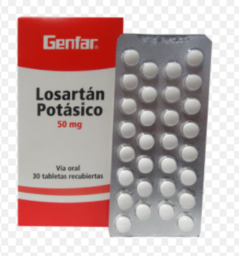 Losartán potásico Genfar 50Mg Tabletas Caja X30Tab.