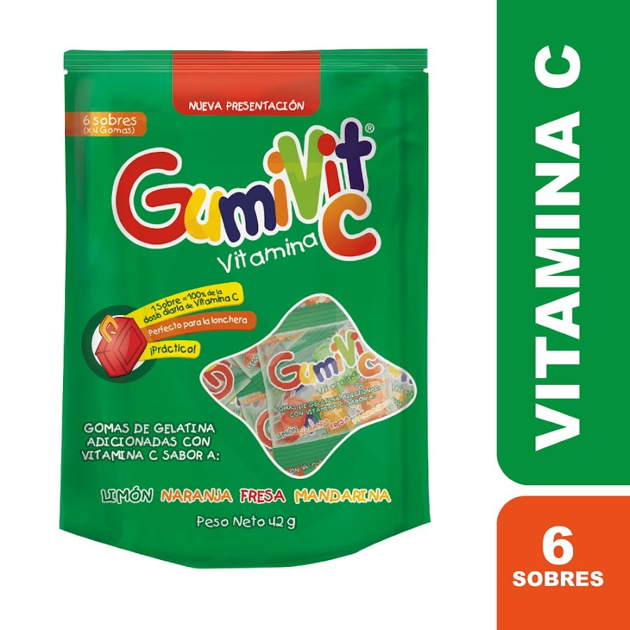 GUMIVIT C SOBRES SACHET X6SOB. PROCAPS VITAMINA C
