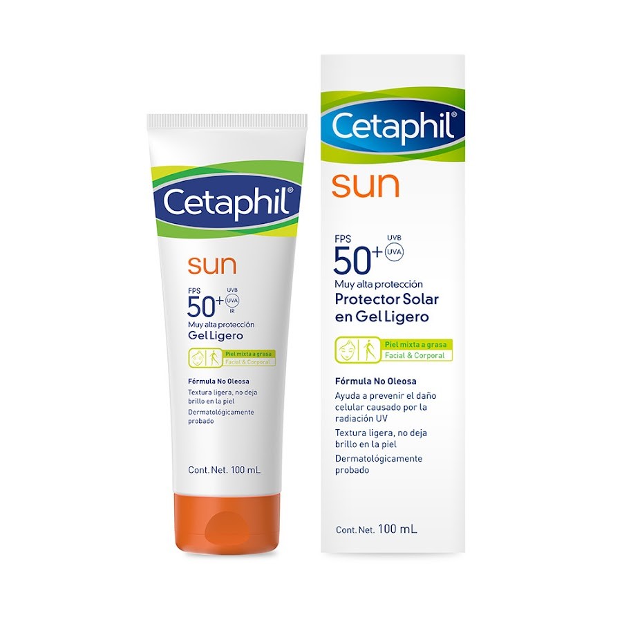 Protector Solar CETAPHIL Sun SPF 50+ Gel Ligero x100ml