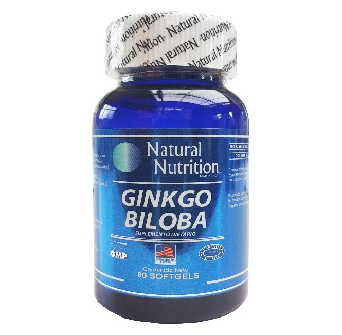 Ginkgo Biloba Natural Nutrition Sumplemento Dietario x 60Cap