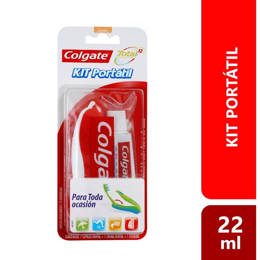 Kit Dental COLGATE Total 12 Portátil x2Und