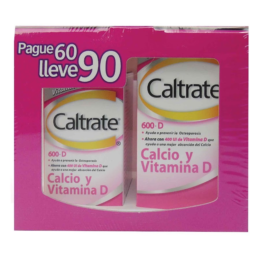 OFERTA CALTRATE 600D 400UI FRASCO X90COM PFIZER CALCIO VIT PG60 LEV9
