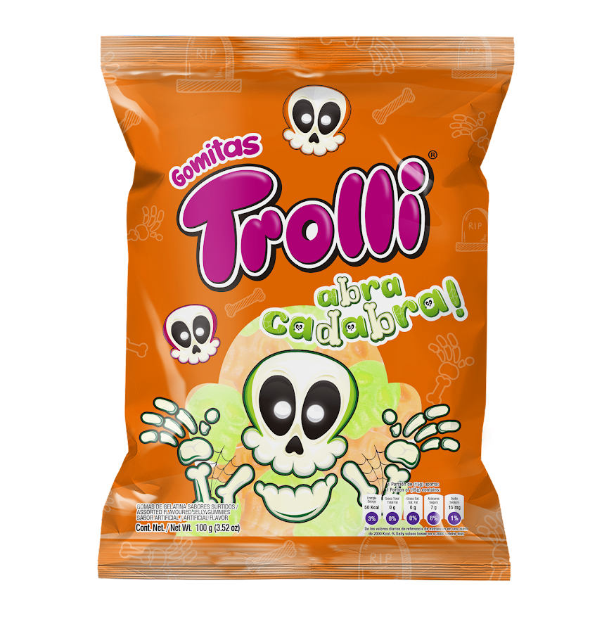 $Gomitas Trolli Abra Cadabra Bolsa Edición Halloween x 100Gr