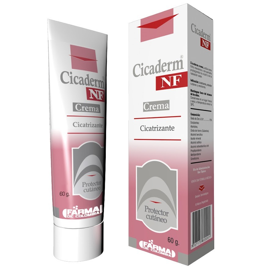 Cicaderm NF Crema Tubo x60G. Quipropharma Oxido De Zinccalamina