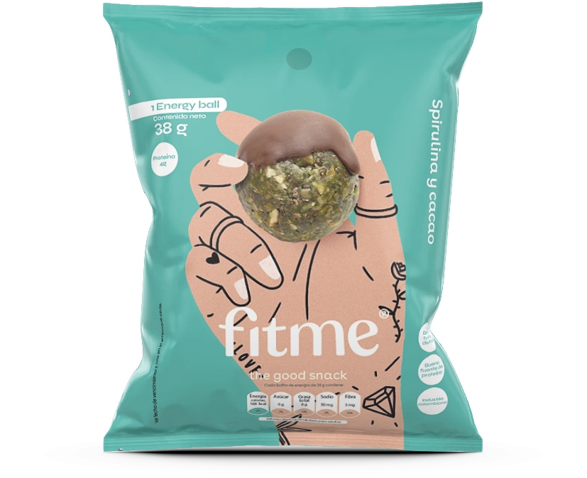 Energy Balls Fit Me Spirulina y Cacao Superfuds 40g
