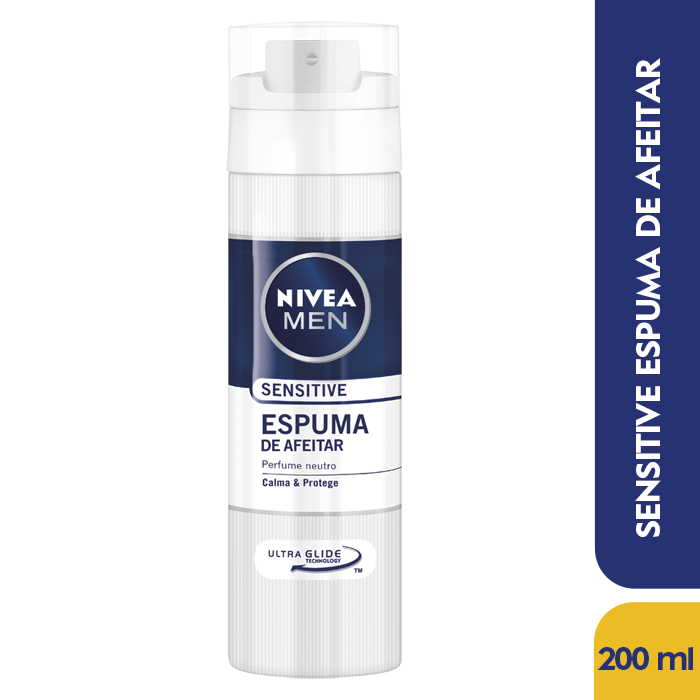 Espuma NIVEA MEN Sensitive Active Comfort x200Ml