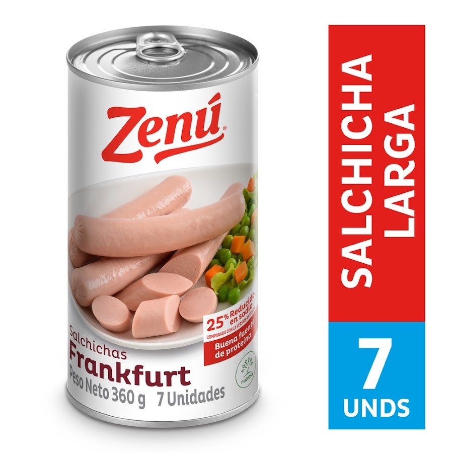 Salchicha ZENÚ Frankfurt x7Und