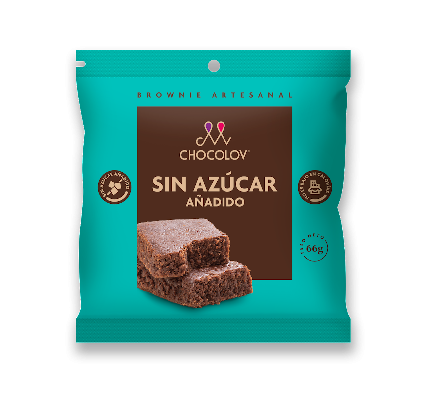 Ponqué Chocolov Brownie Cero Azúcar X80G. X1Und.
