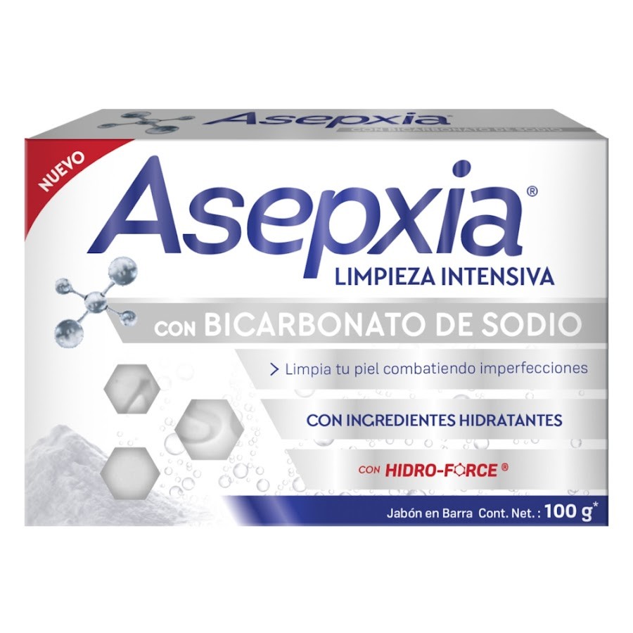 Jabón Facial Asepxia Antiacné BiCarbónato 100 G