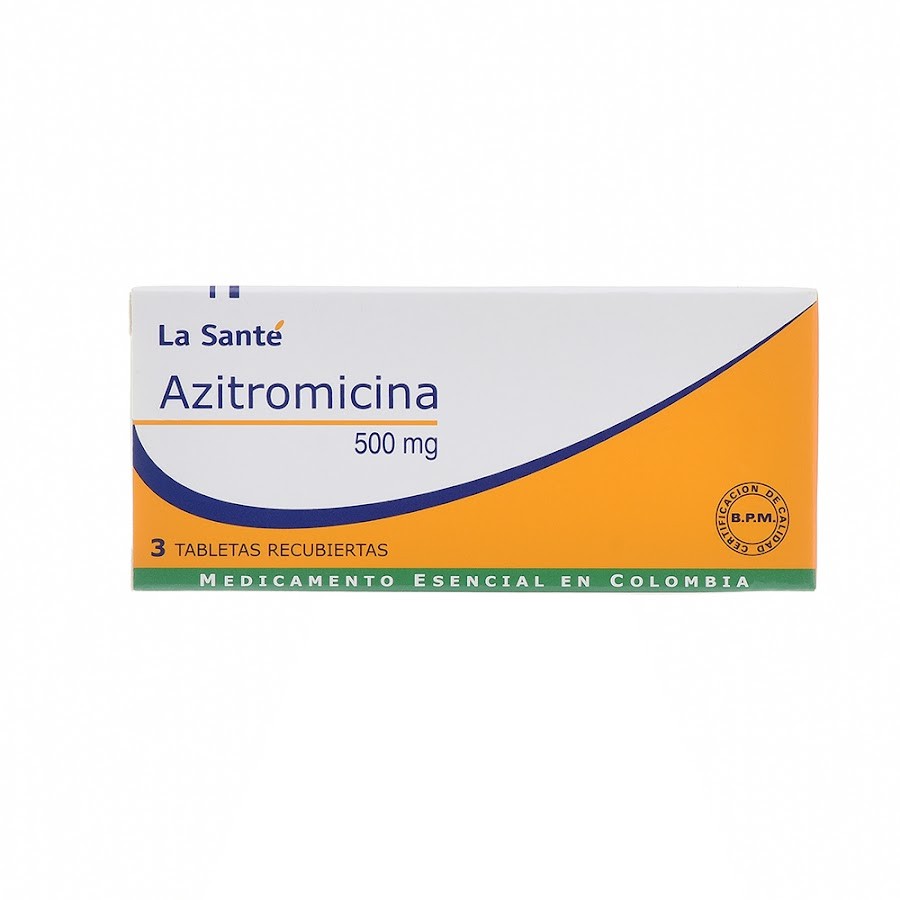 Azitromicina La Santé 500Mg Caja x 3 Tabletas