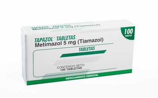 Tapazol 5Mg Tableta Caja x100Tab. Farma Metimazol