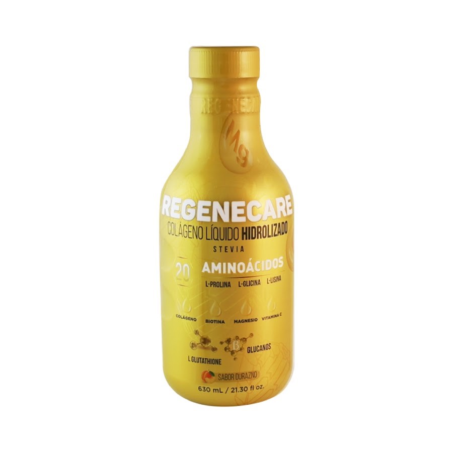 Colageno Hidrolizado Regenecare Dorado sabor Durazno Frasco x 630 Ml