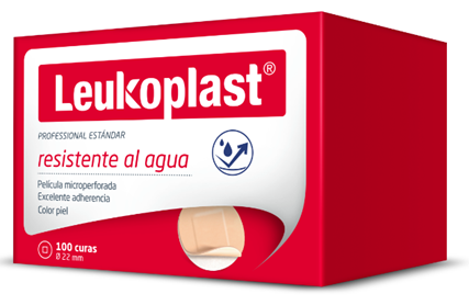 Curas Leukoplast Estandar Redonda caja x 100 Unds