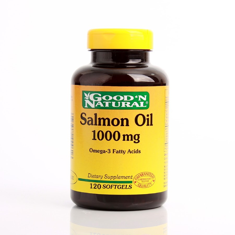 SALMON OIL 1000MG GOOD´N NATURAL CÁPSULAS FRASCO X120CAP.