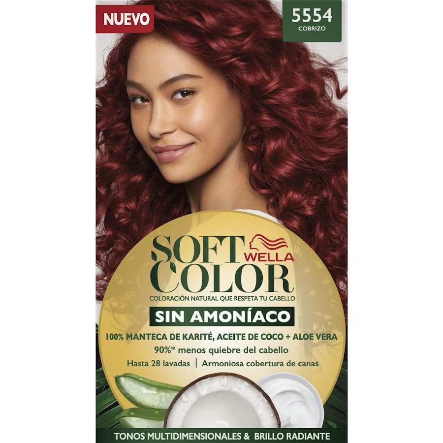 Tinte WELLA SOFT COLOR cobrizo intenso 5554 x1kit