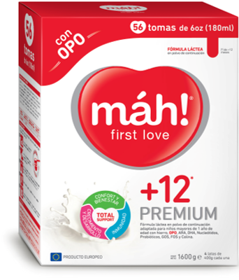 Fórmula Infantil Máh 12 Meses Premium con OPO - 1600g
