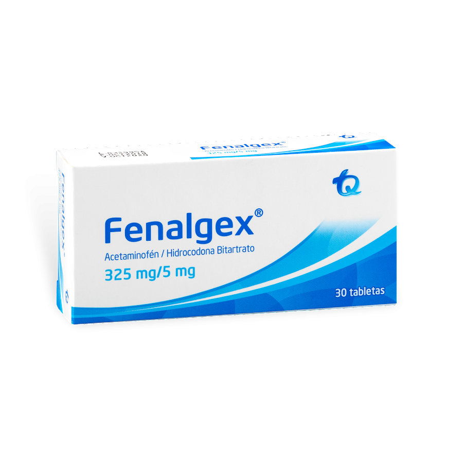 Fenalgex Plex Caja X 30 Tabletas Hidrocodona Bitartrato