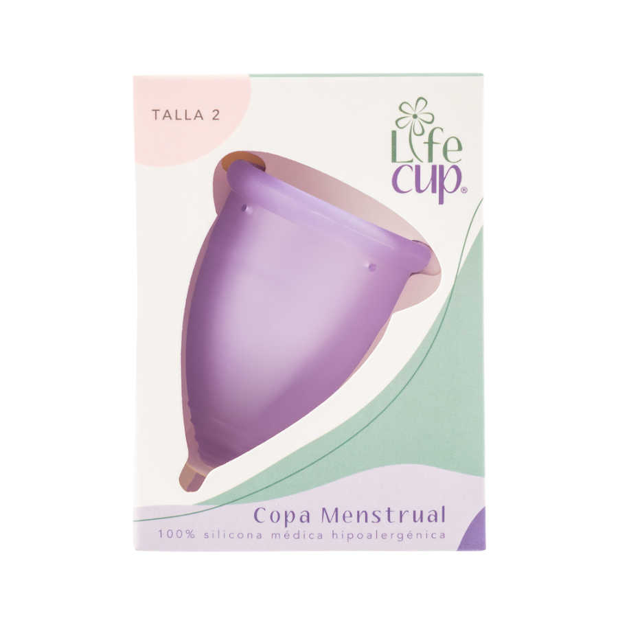 Copas Menstrual LifeCup de Silicona Médica Talla 2 Transparente x1und