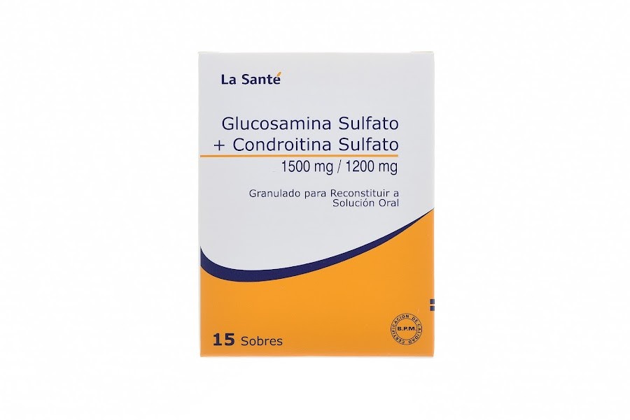 Glucosamina 1500Mg Condroitina 1200Mg La Sante Caja x 15 Sobres