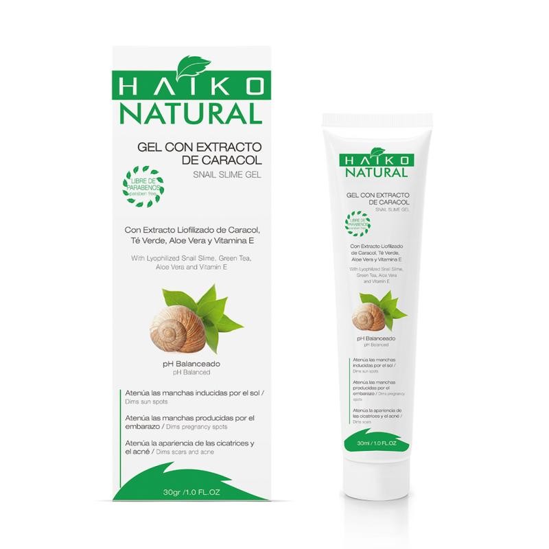 GEL HAIKO NATURAL EXTRACTO DE CARACOL PH BALANCEADO X30ML.