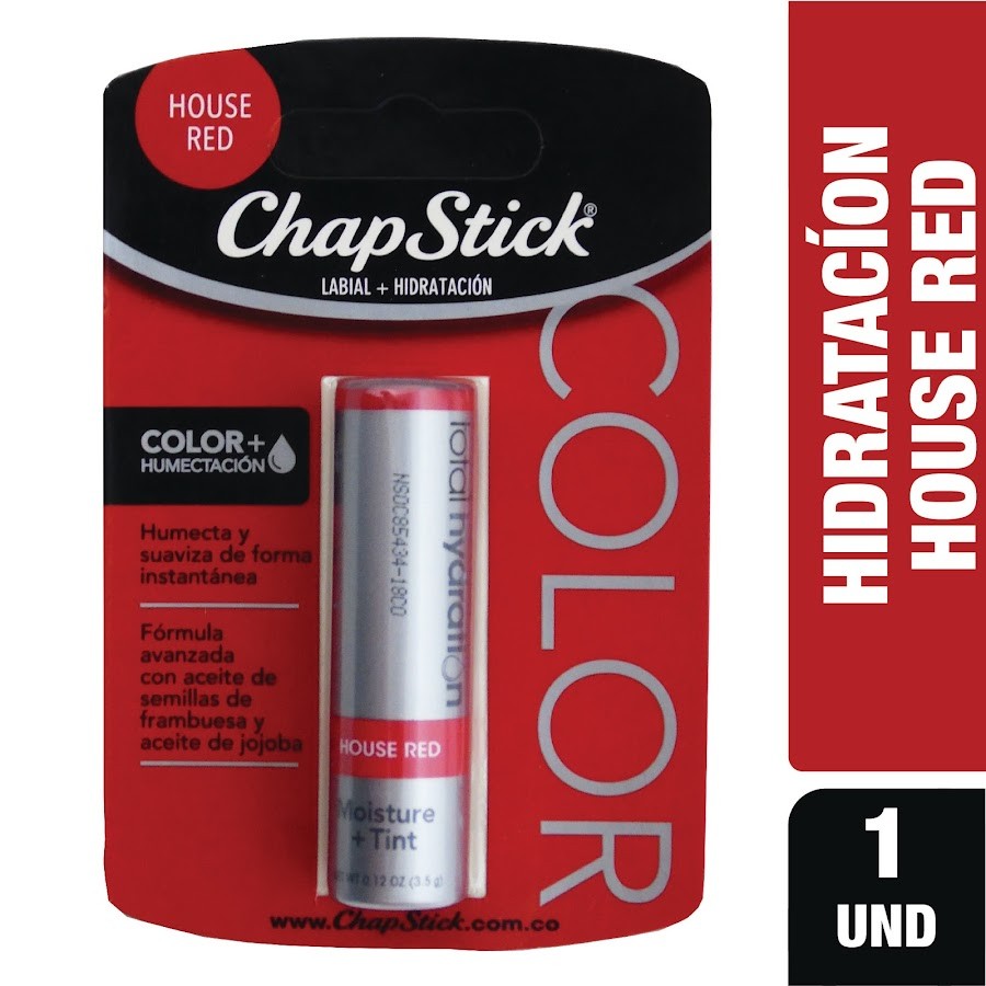 Protector Labial Chapstick Colors House Red X 1Und