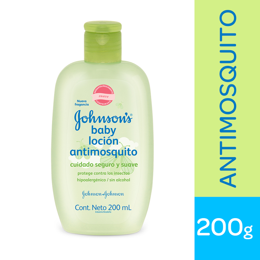 Loción Johnson Baby Antimosquitos Cuidado Seguro Y Suave X 200ml