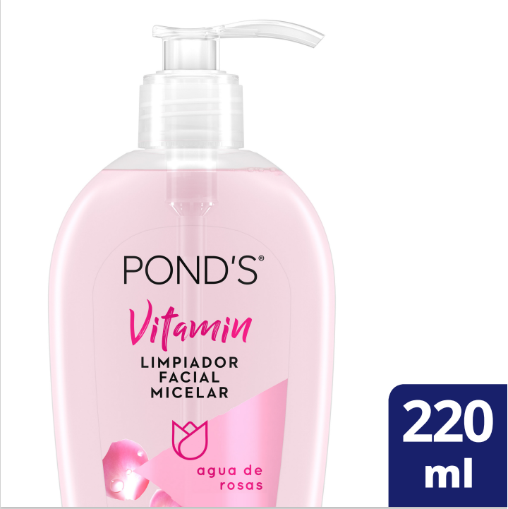 Limpiador Facial Ponds Agua de Rosas x 220Ml