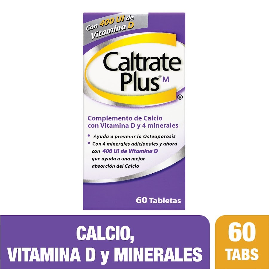CALTRATE PLUS M 400 UI FRASCO X60TAB PFIZER CALCIO VITAMINA D MAGN