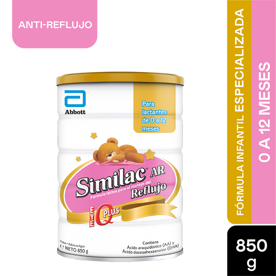 Fórmula Infantil SIMILAC AR Reflujo Eye Q Plus 0-12 Meses x850g