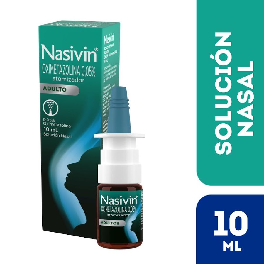 Nasivin Solucion Nasal Oximetazolina Clorhidrato Adultos X10ml