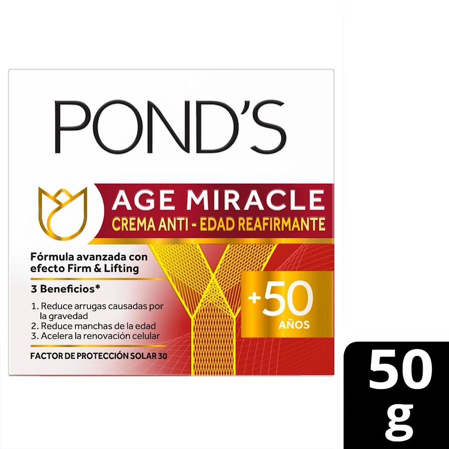 CREMA PONDS AGE MIRACLE FIRM & LIFT FACIAL DÍA X50G