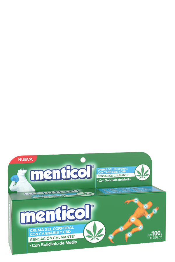 Crema Gel Corporal Con Cannabis Y CBD Menticol x 100gr