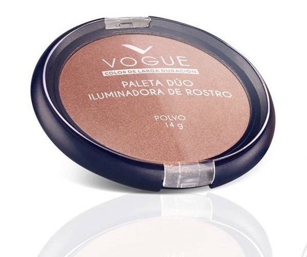 Paleta Duo Vogue Iluminador Rostro Bronce X14g