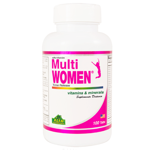 MULTI-WOMEN TABLETAS FRASCO X100TAB. ALFA VITAMINAS MULTIVITAMÍNICO