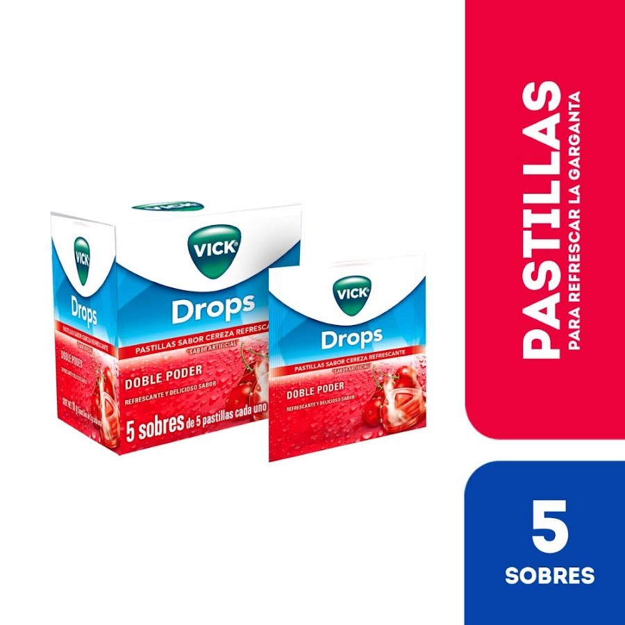 Vick Drops Cherry Sobres Caja X5Sob. P&G Alkanfor